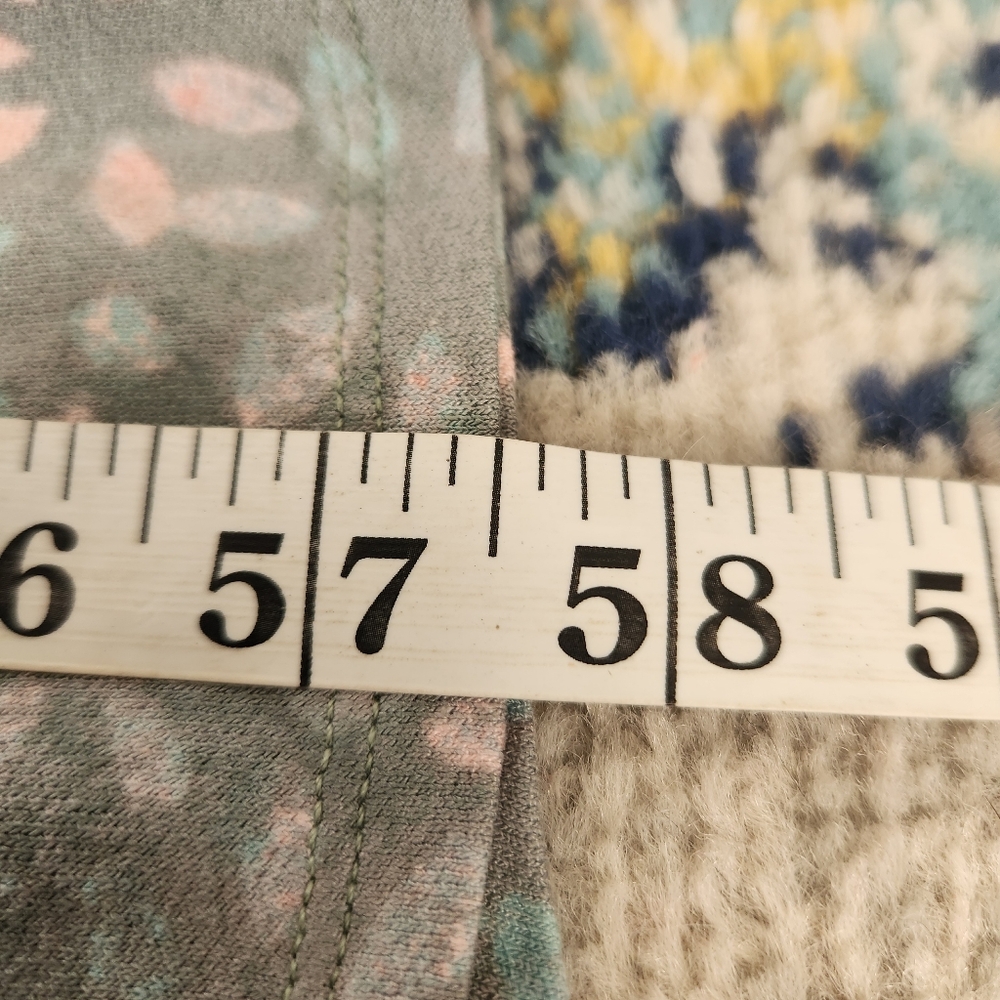Free People Shayla Wrap Midi Dress‎ In Sky Floral With Gray Background - Picture 13 of 13